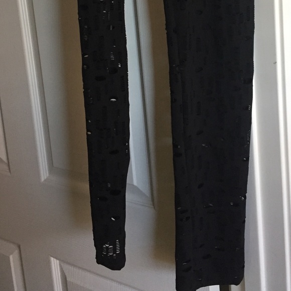 NWOT forever 21 faith 21 sexy cut out footless tights leggings - Picture 7 of 8